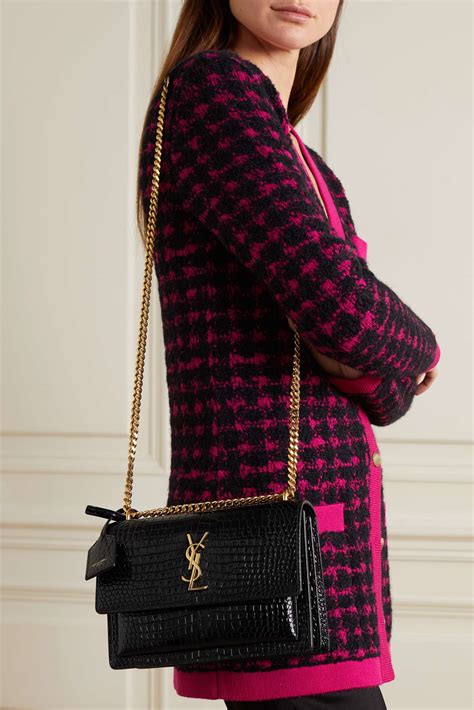 ysl pink sunset bag|YSL sunset bag small.